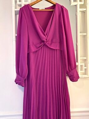 Sunday Up Magneta  Long Sleeve Dress Medium